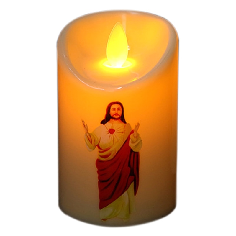 Vela Led Jesus Cristo