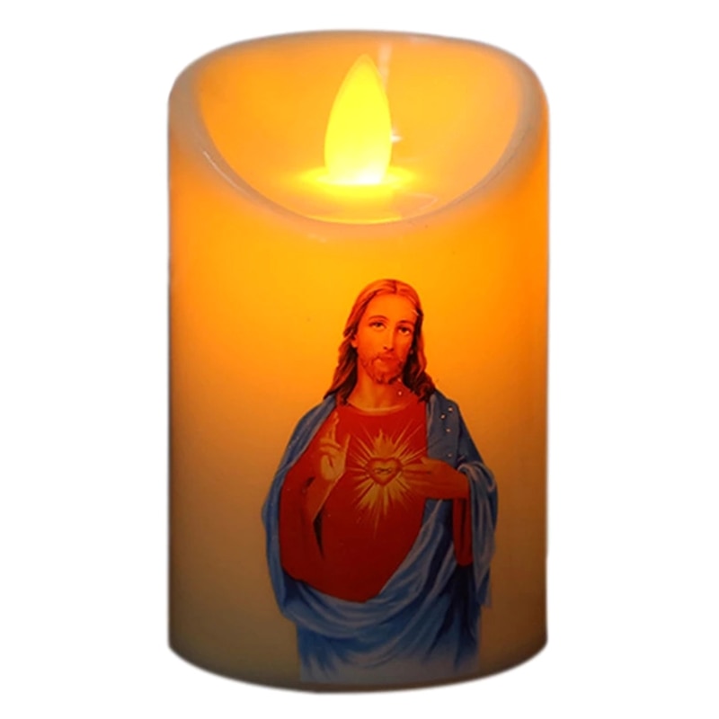 Vela Led Jesus Cristo