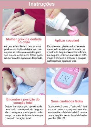 Batimentos Cardíacos Fetal Portátil- Fetal Cofoe - Vem Conferir