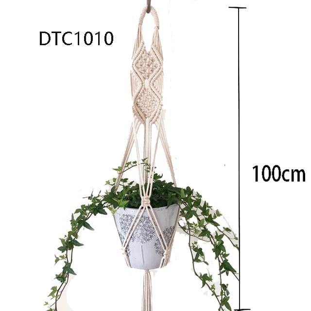 Bandeja para vaso de flores artesanal Macrame- Florama - Vem Conferir